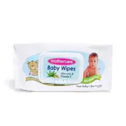 Mothercare Baby Wipes White Lid (1 Box = 72Pcs)