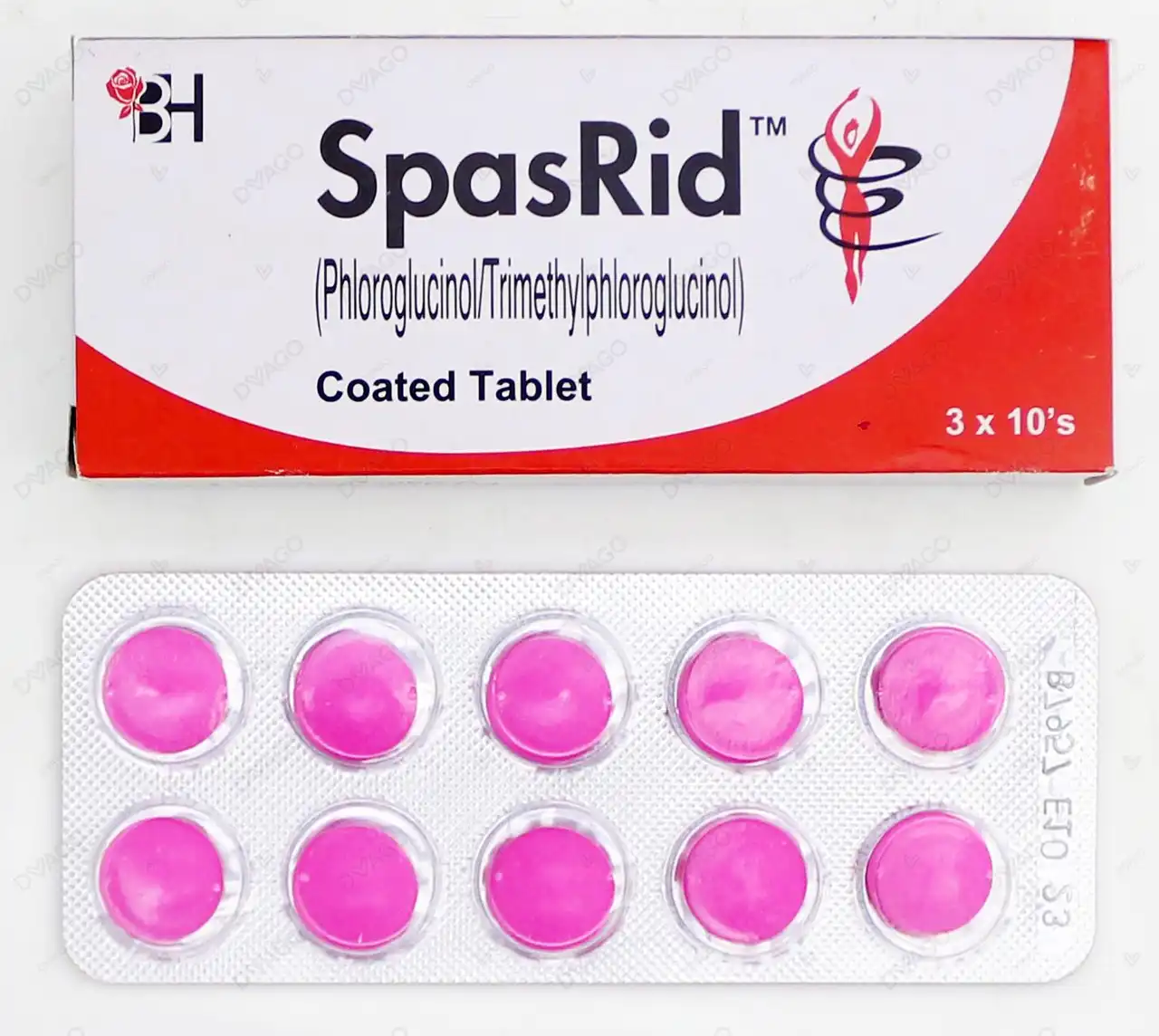 03570 Spasrid Tablets (1 Box = 3 Strips) (1 Strip = 10 Tablets) - Image 1