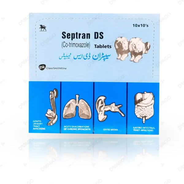 Septran Ds Tablets 160/800Mg (1 Strip = 10 Tablets)