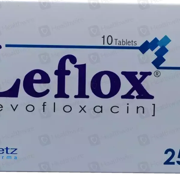 Leflox Tablets 250Mg (1 Box = 2 Strips) (1 Strip = 10 Tablets)