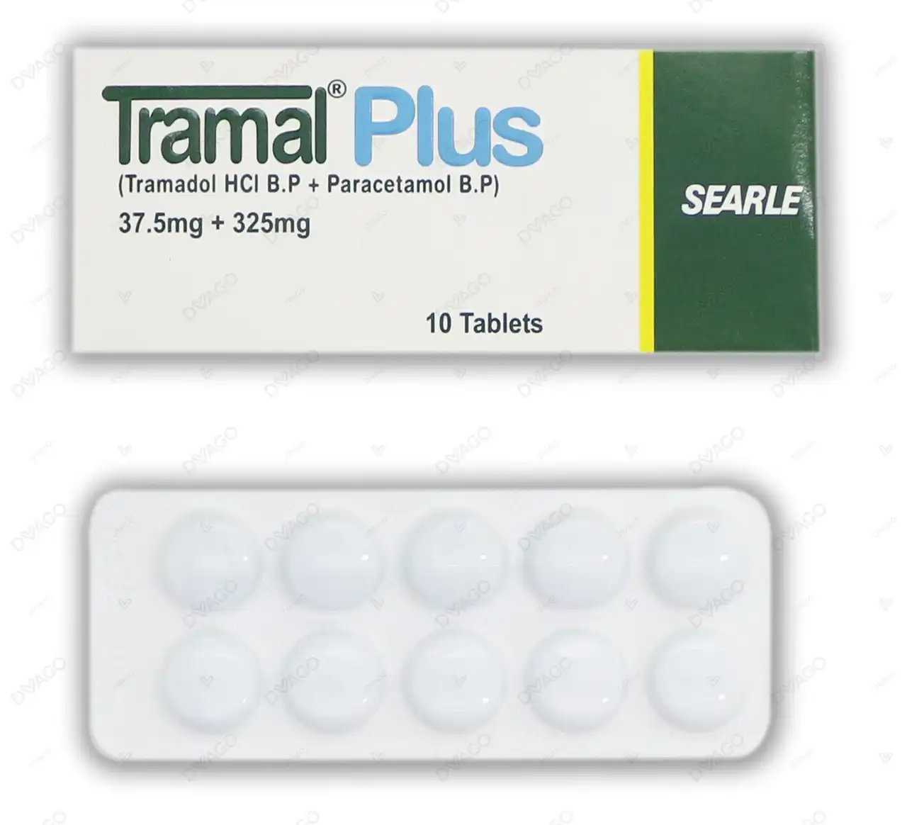 12215 Tramal Plus Tablets 37.5Mg+325Mg (1 Box = 1 Strip) - Image 1