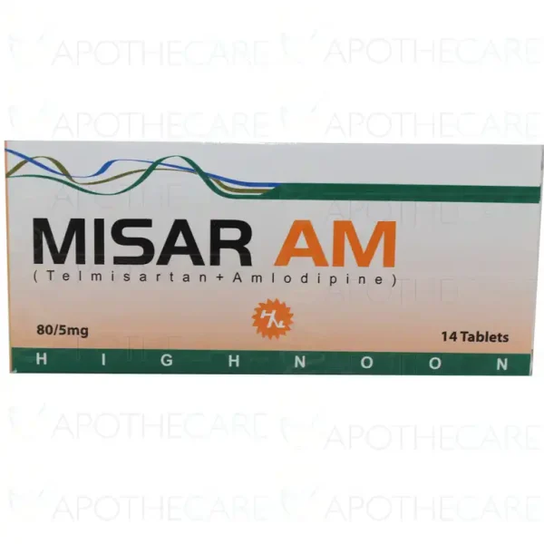 Misar Am Tablets 5Mg/80Mg (1 Box = 2 Strips) (1 Strip = 7 Tablets)