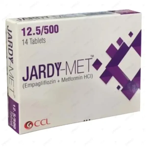 Jardy Met Tablets 12.5+500Mg (1 Box = 2 Strips) (1 Strip = 7 Tablets)