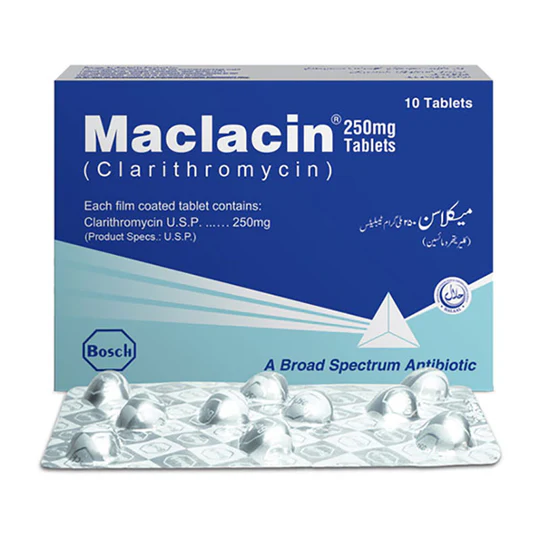 Maclacin 250mg 10 Tablets