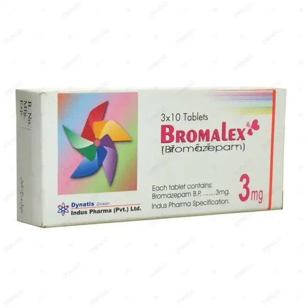 Bromalex Tablets 3Mg (1 Strip = 15 Tablets)