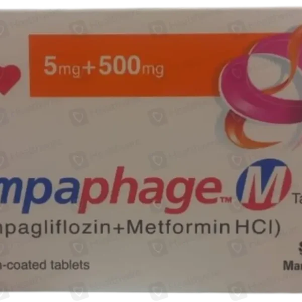 Empaphage-M Tablets 5Mg+500Mg (1 Strip = 7 Tablets)