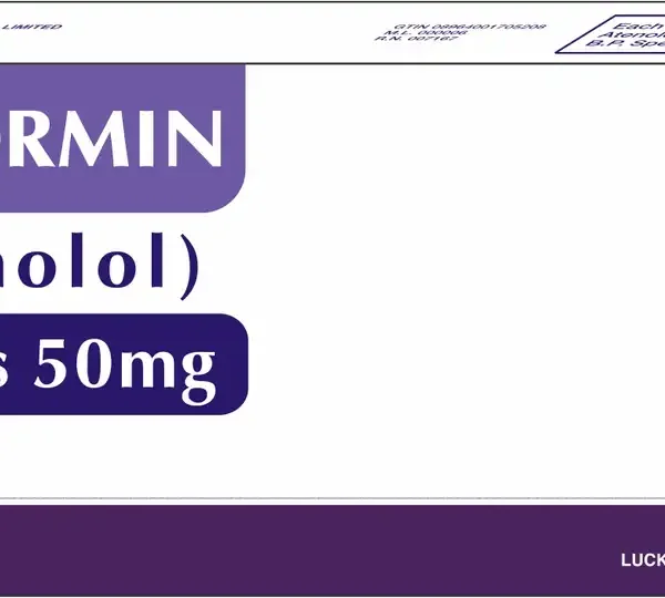Tenormin Tablets 50Mg (1 Box = 1 Strip)