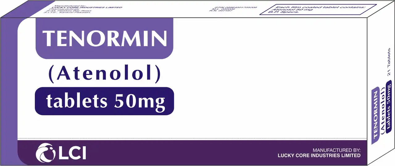 Tenormin202 Tenormin Tablets 50Mg (1 Box = 1 Strip) - Image 1