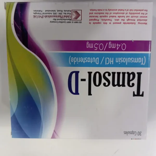 Tamsol-D Capsule 0.4Mg/0.5Mg (1 Box = 3 Strips)