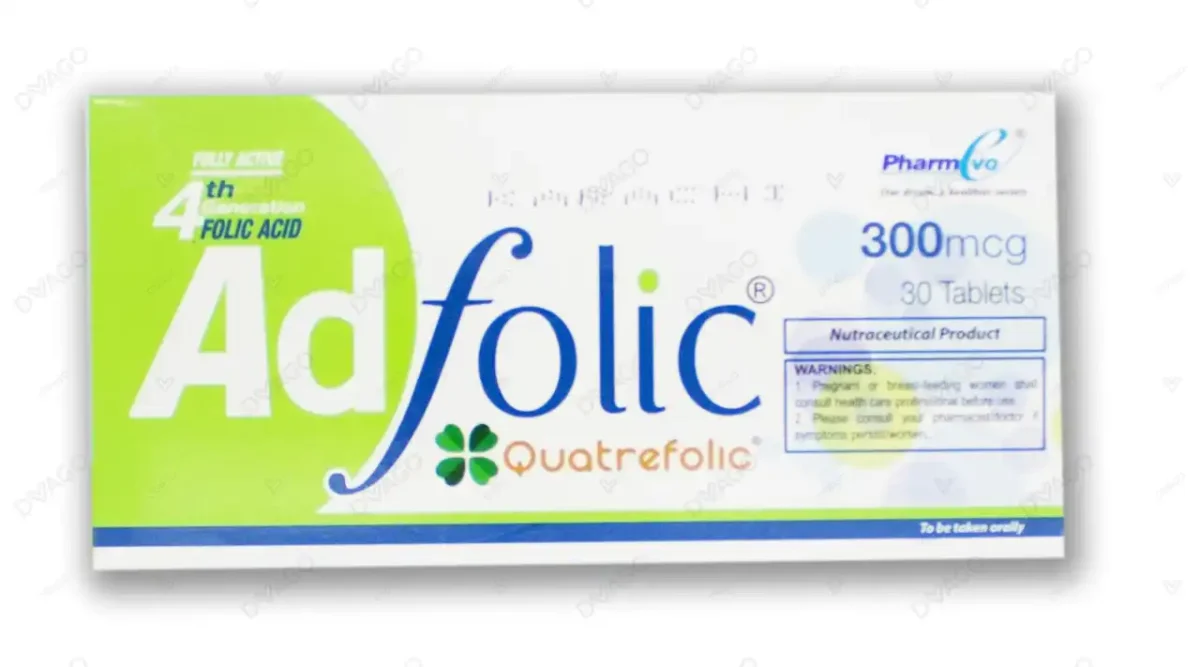 Adfolic Tablets 300Mcg (1 Box = 3 Strips) (1 Strip = 10 Tablets) - Image 1