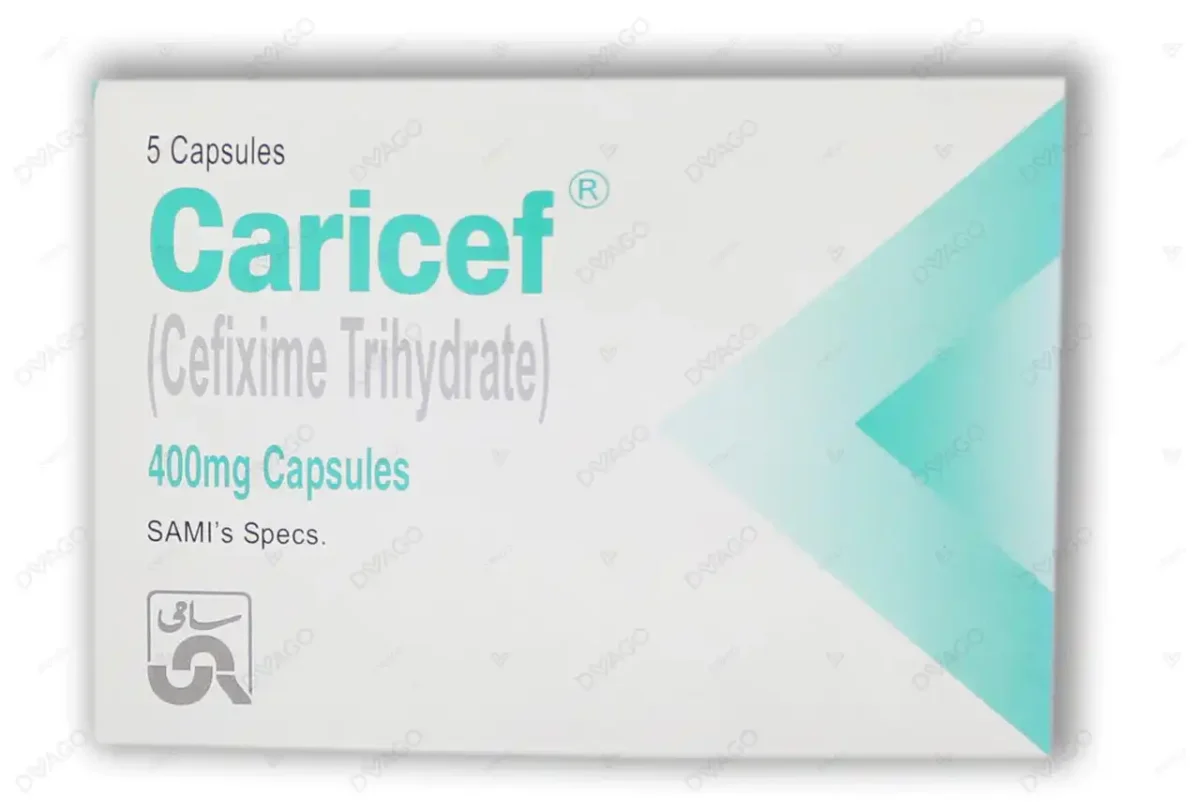 Caricef Capsules 400Mg (1 Box = 1 Strip)(1 Strip = 5 Capsules) - Image 1