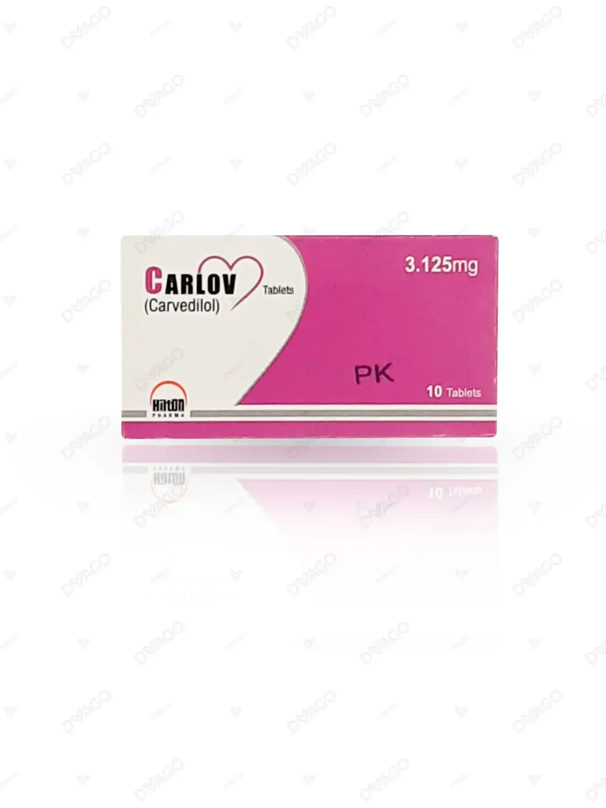 Carlov Tablets 3.125Mg (1 Box = 1 Strip)(1 Strip = 10 Tablets) - Image 1