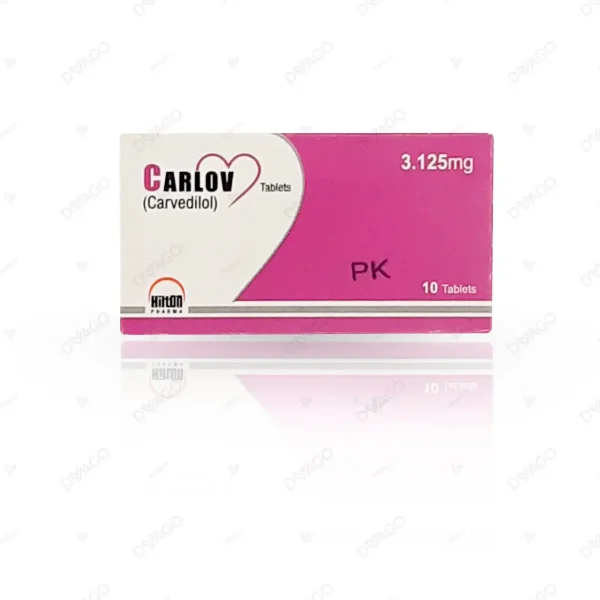 Carlov Tablets 3.125Mg (1 Box = 1 Strip)(1 Strip = 10 Tablets)