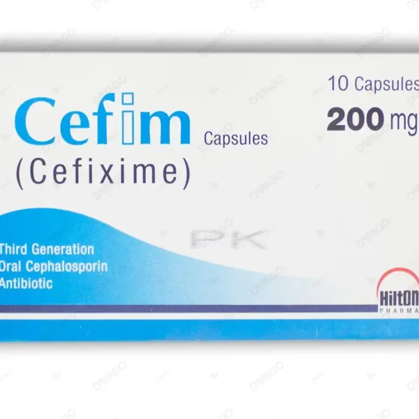 Cefim Capsules 200Mg (1 Box = 1 Strip)(1 Strip = 10 Capsules)