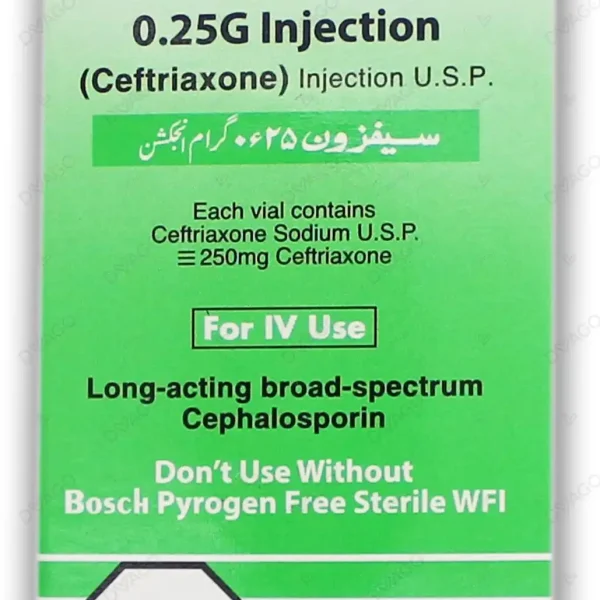 Cefxone Iv Injection 0.25G (1 Box = 1 Injection)