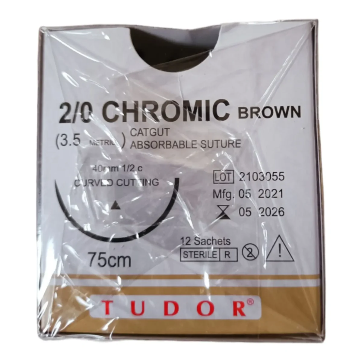 Chromic (2-0) 75cm Absorbable Suture - Image 1