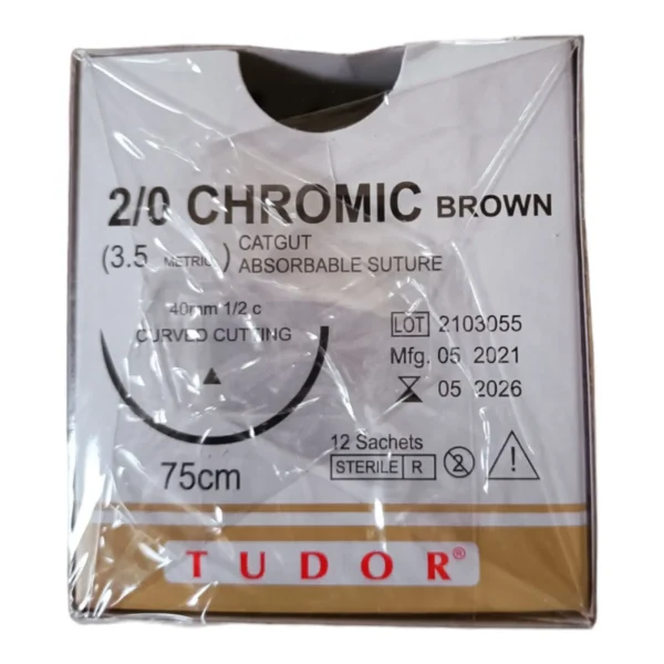 Chromic (2-0) 75cm Absorbable Suture