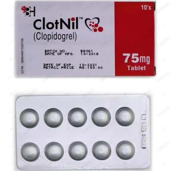 Clotnil Tablets 75Mg (1 Box = 1 Strip)(1 Strip = 10 Tablets)