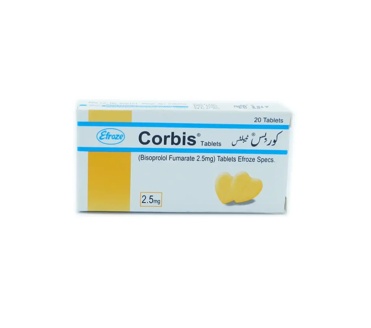 Corbis Tablets 2.5Mg (1 Box = 2 Strips) (1 Strip = 10 Tablets) - Image 1