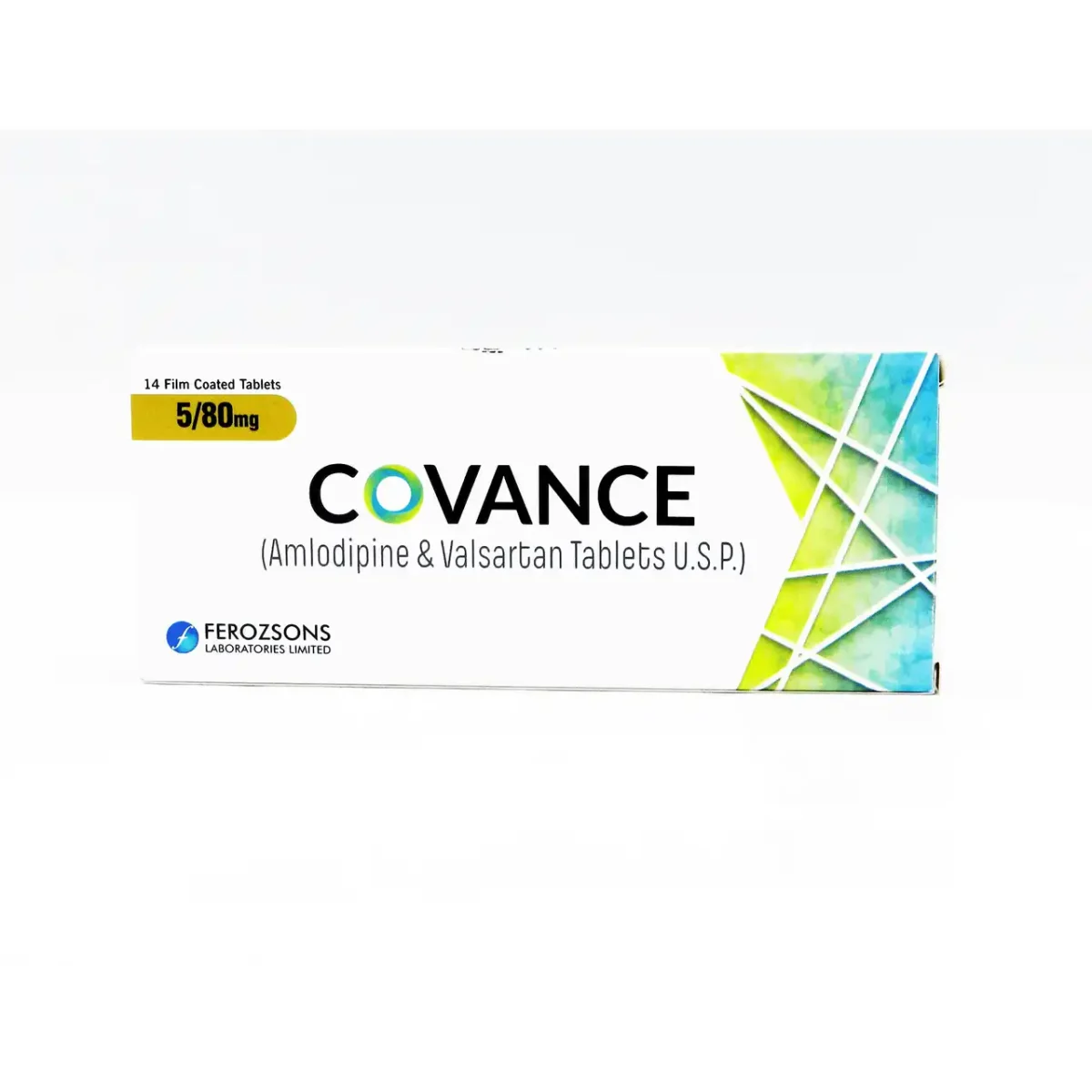 Covance Tablets 5Mg/80Mg (1 Box = 1 Strip)(1 Strip = 14 Tablets) - Image 1