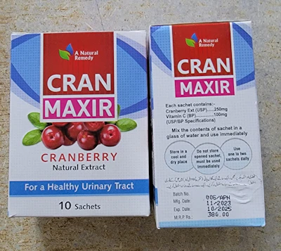 Cran Maxir Sachet – Cranberry Extract 200mg + Vitamin C 100mg | Pack of 10 Sachets