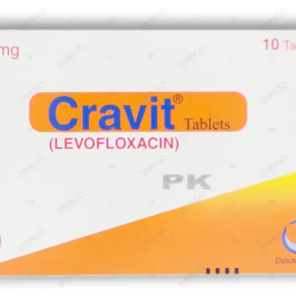 Cravit Tablets 500Mg (1 Box = 1 Strip)(1 Strip = 10 Tablets)