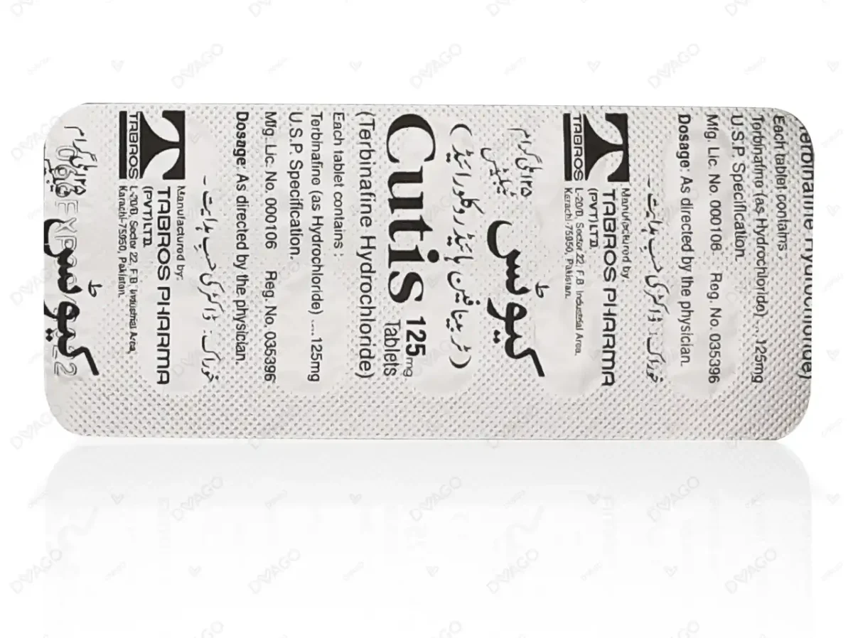 Cutis Tablets 125Mg (1 Strip = 10 Tablets) - Image 1
