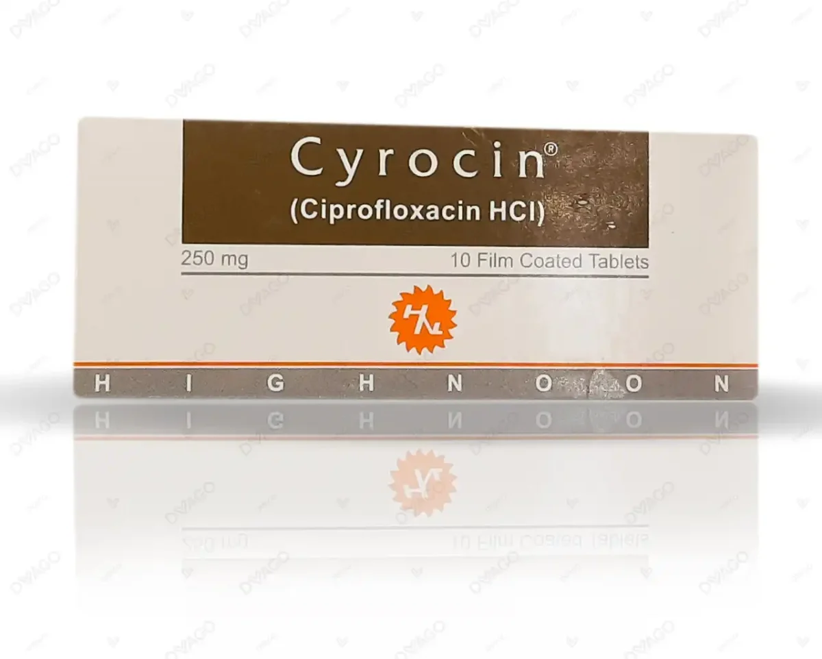 Cyrocin Tablets 250Mg (1 Box = 1 Strip)(1 Strip = 10 Tablets) - Image 1