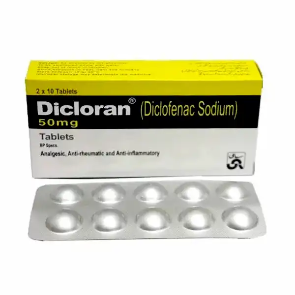 Dicloran Tablets 50Mg (1 Strip = 10 Tablets)