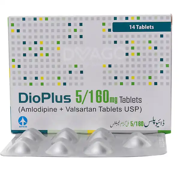 Dioplus Tablets 5/160Mg (1 Box = 2 Strips) (1 Strip = 7 Tablets)