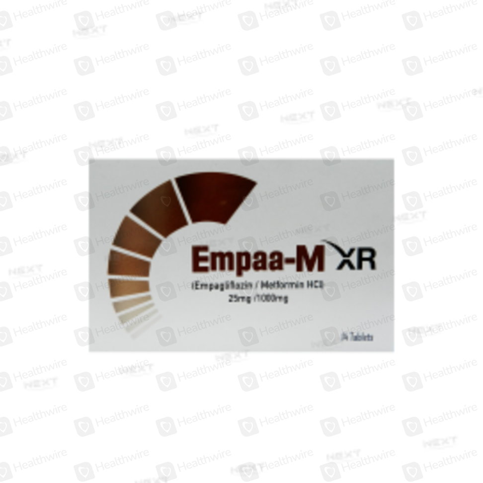 empa m xr 20 1000mg Empaa-M XR (25/1000mg) 14 Tablets - Image 1