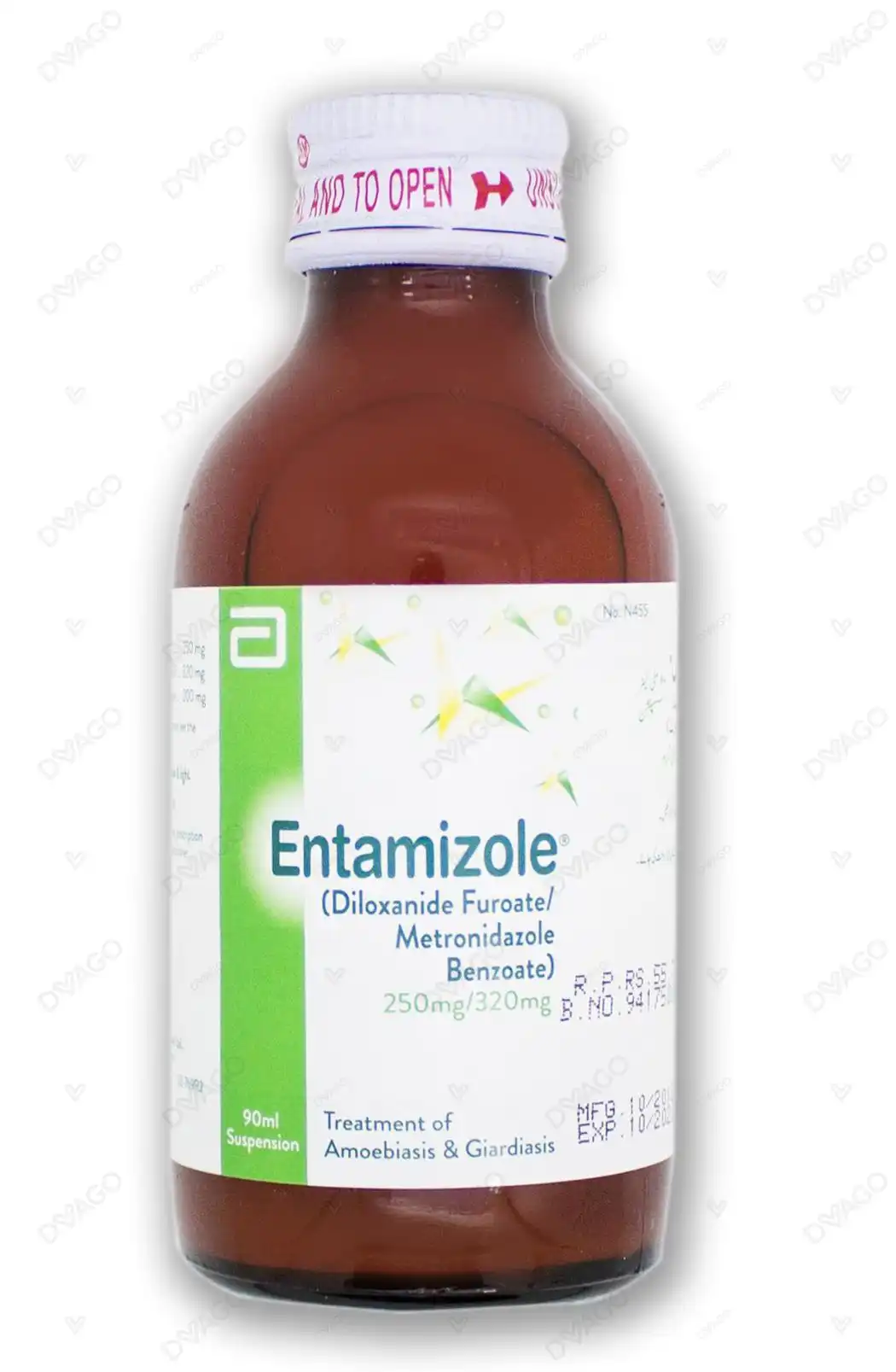 entamizol syrup Entamizole 90Ml Suspension 250Mg/200Mg - Image 1