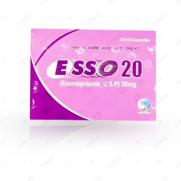 Esso Capsules 20Mg (1 Box = 2 Strips) (1 Strip = 7 Capsules)