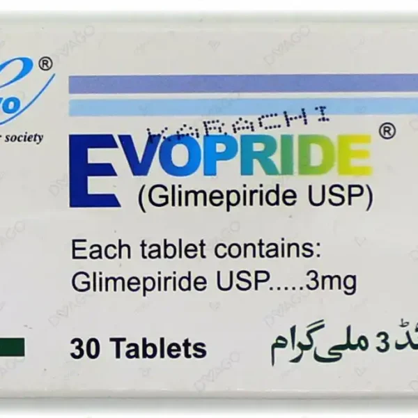 Evopride Tablets 3Mg (1 Strip = 10 Tablets)