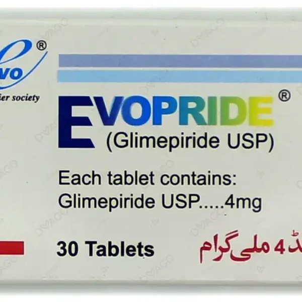 Evopride Tablets 4Mg (1 Box = 3 Strips) (1 Strip = 10 Tablets)