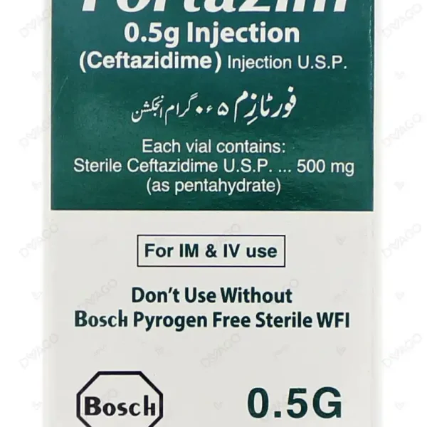 Fortazim Im/Iv Injection 0.5G (1 Box = 1 Injection)