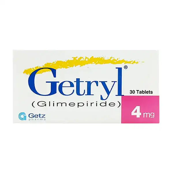 Getryl Tablets 4Mg (1 Box = 3 Strips) (1 Strip = 10 Tablets)