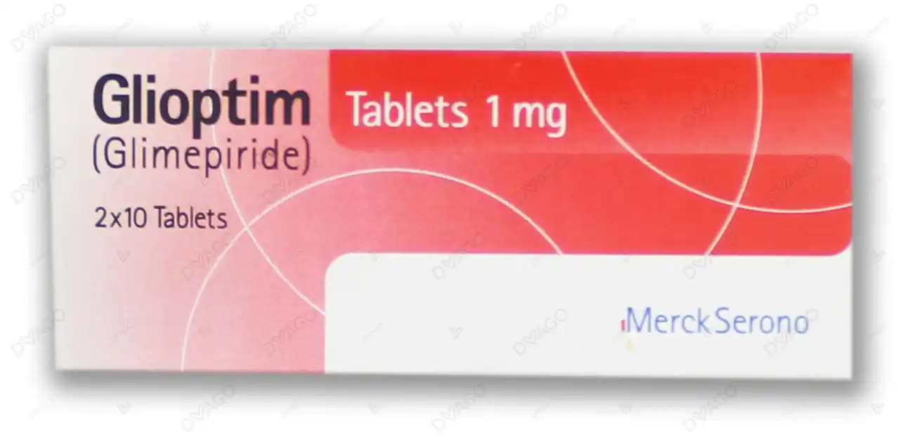 glioptim 1 mg Glioptim Tablets 1Mg (1 Strip = 10 Tablets) - Image 1