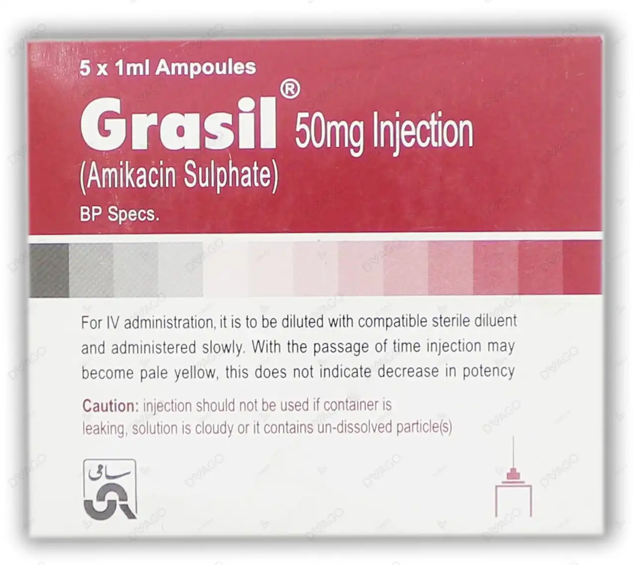 grasil 50 mg inj Grasil Im/Iv Injection 50Mg (1 Box = 5 Ampoules) - Image 1