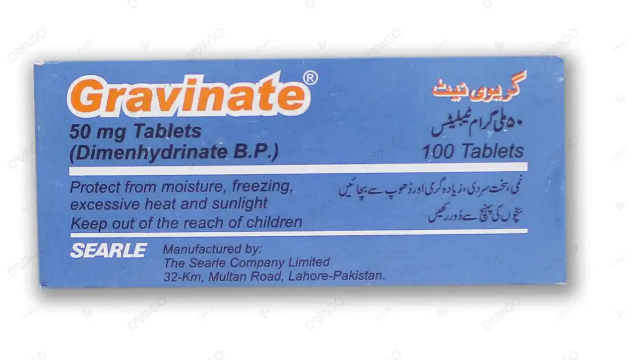 gravinate 50mg Gravinate Tablets 50Mg (1 Strip = 10 Tablets) - Image 1