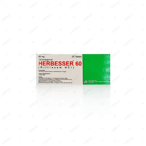 Herbesser Tablets 60Mg (1 Strip = 10 Tablets)